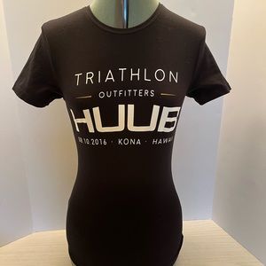 HUUB triathlon outfitters shirt Kona Hawaii Triathlon. Black Sz XS.